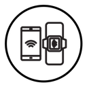 NFC bracelet connected icon