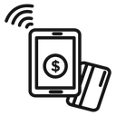 NFC wireless payment icon