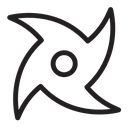 Ninja star icon