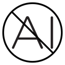 No ai sign icon