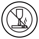 No alcohol and cigarettes icon