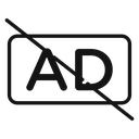No audio description 4 icon