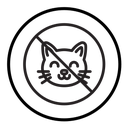 No cats allowed icon