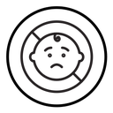 No kid allowed icon