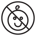 No kid allowed icon