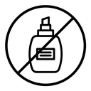 Forbidden perfume sign icon