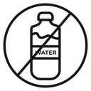 No plastic bottle icon