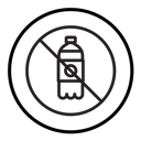 No plastic bottle icon