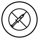 No vaccine icon