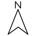 North Navigation Arrow icon