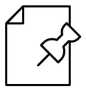Note Paper With Pushbutton icon