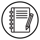 Notebook Black Outline icon