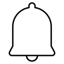 Notification alert Black Outline icon