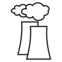 Nuclear power plant icon