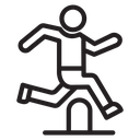 Obstacle race icon