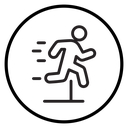 Obstacle race icon