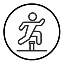 Obstacle race icon