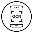 OCR Black Outline icon