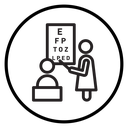Oculist Black Outline icon