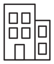 Office buildings icon