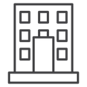Office Buildings Black Outline icon