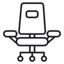 Office chair 3 icon
