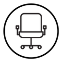 Office chair icon