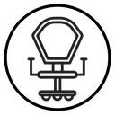 Office chair icon