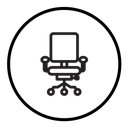 Office chair icon