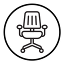 Office chair icon