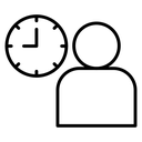 Office hours Black Outline icon