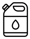 Oil can black outline icon