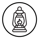 Oil lantern icon