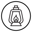 Oil lantern icon