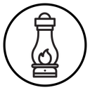 Oil lantern icon