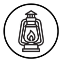 Oil lantern icon