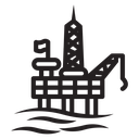 Oil platform icon