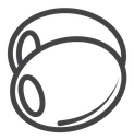 Olive Black Outline icon