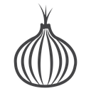 Onion Black Outline icon