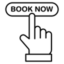Online Booking Button Click icon