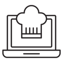 Online cooking show icon