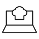 Online cooking show icon