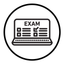 Online exam test icon