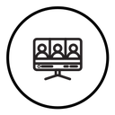 Online meeting icon