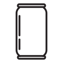 Open and close can icon