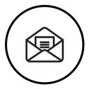 Open envelope (2) icon