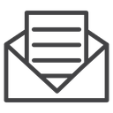 Open Envelope Letter icon
