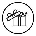 Open gift box icon