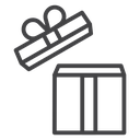 Open Gift Box Lid icon