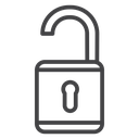 Open Padlock Keyhole icon